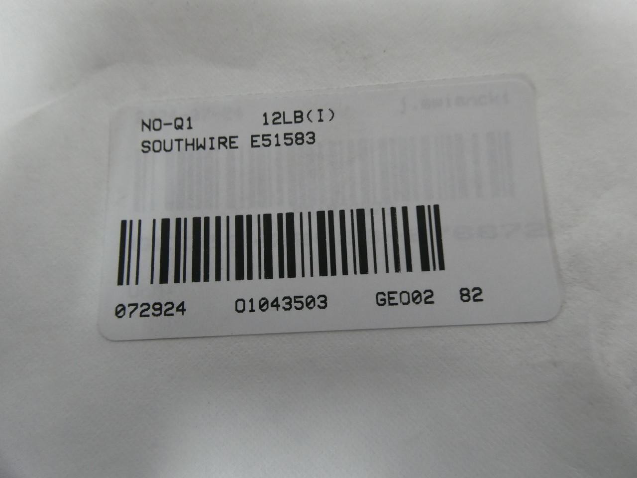 Southwire E51583 Mtw/thwn/thhn Blue Machine Tool Wire 12awg 500ft