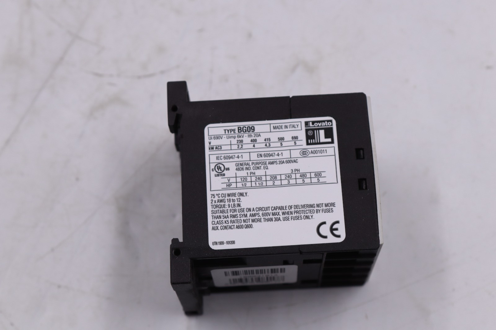 Lovato BG09 01 MADE IN ITALY