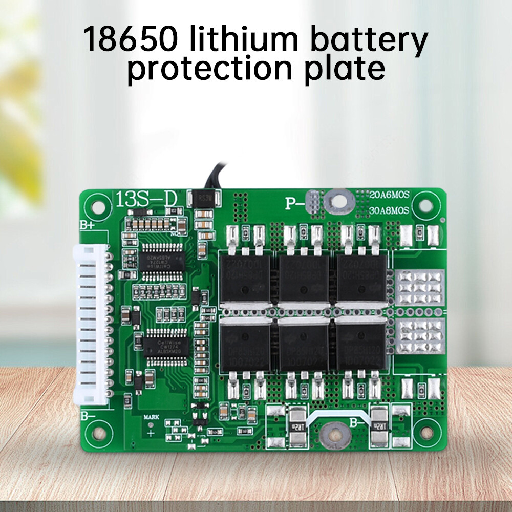 13S 48V 20A 30A Same Port Battery Protection Board for 18650 Li-ion Battery
