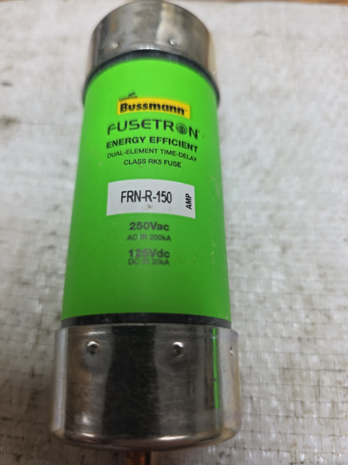 NEW BUSSMANN FRN-R 150 DUAL ELEMENT FUSE 150A 250V NEW NO BOX