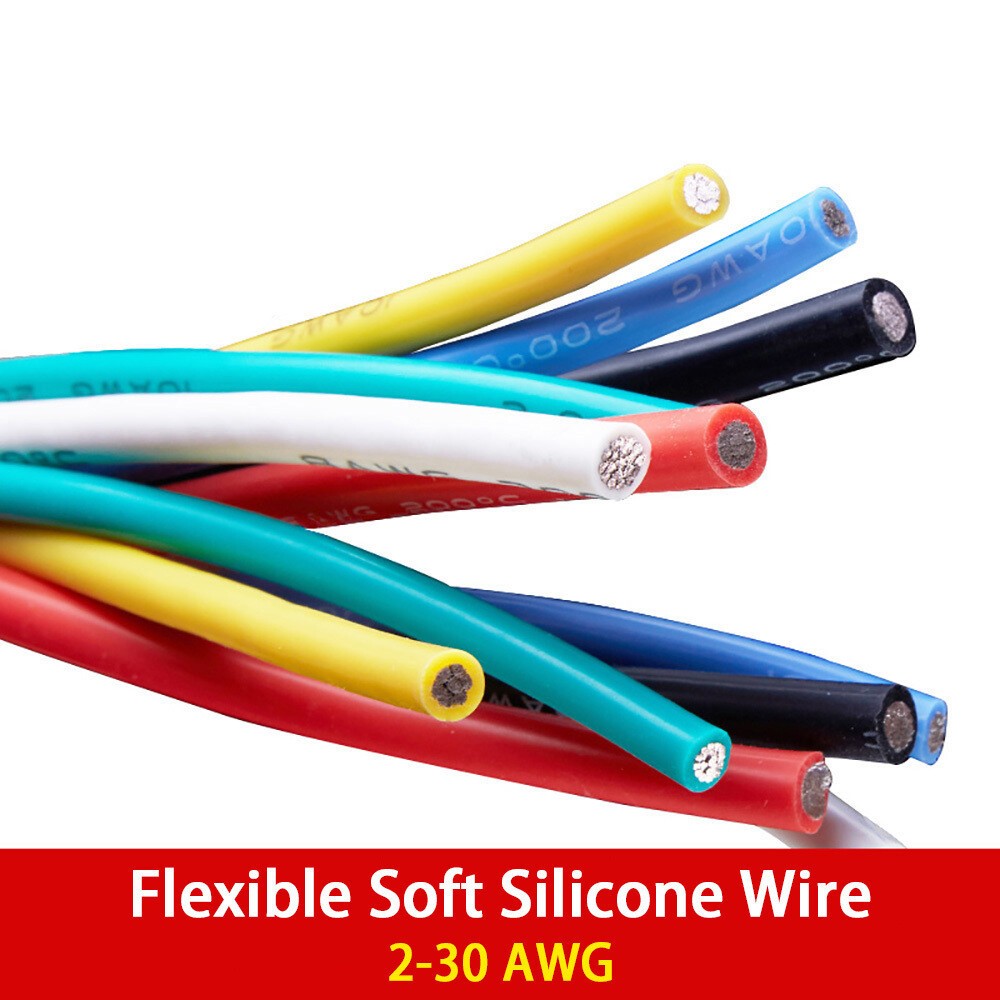 Silicone Wire 2~30 AWG Ultra Flexible Cable High Temperature Tinned Copper Wire