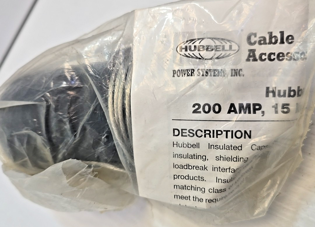 Hubbell 215ICI 15KV LOAD BREAK INSULATION CAP CUFF 200A NEW