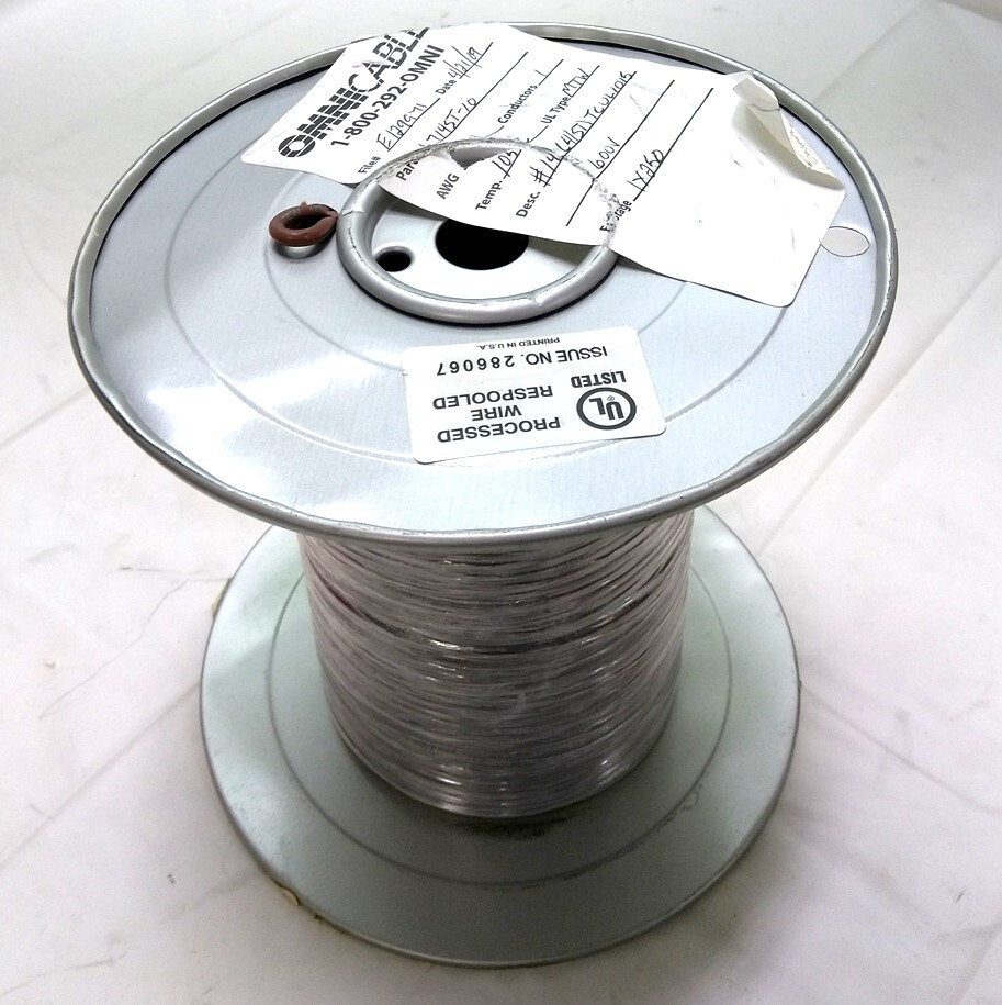 New Omni 714ST-10 MTW Electrical Wire, 41 Strand, 14 AWG, 600V, UL1015, 250′
