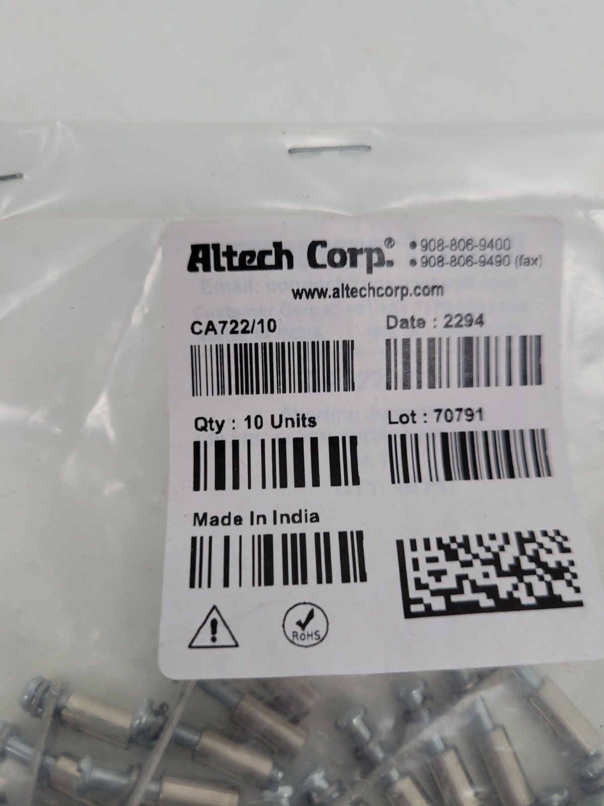 Lot of 10- CA722/10 Altech Corp 10 Pin Jumper For Dinrail -Next Day Option -New