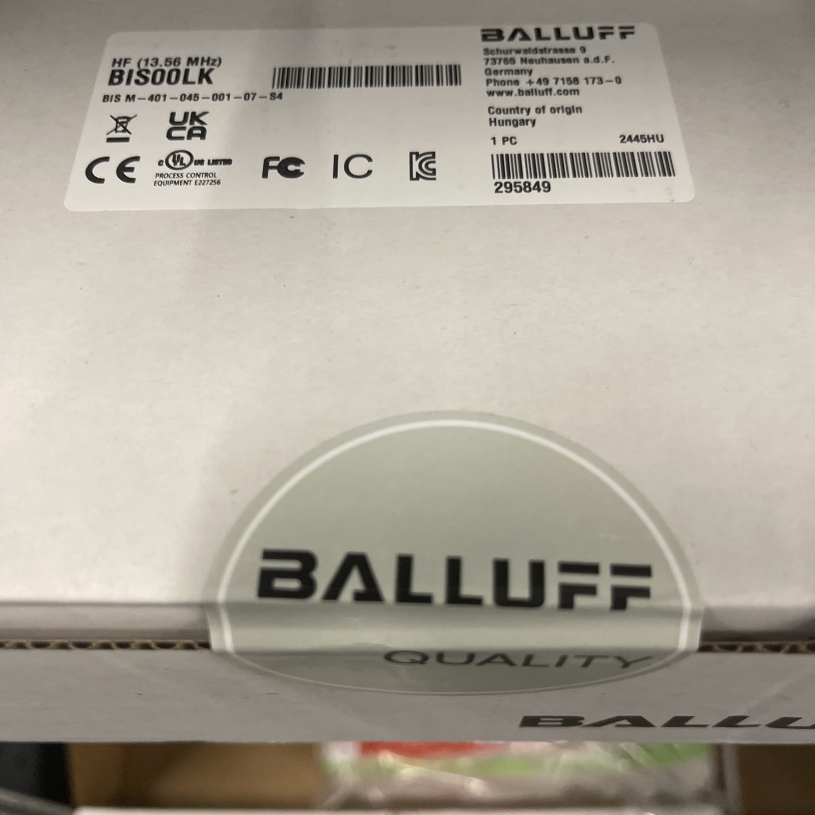 Balluff BIS00LK BIS M-401-045-001-07-S4 High frequency read/write head