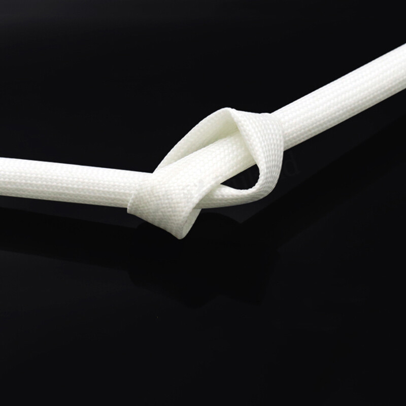 Silicone Fiberglass Sleeving Braided Wires Cable Protective Tubing Insulation