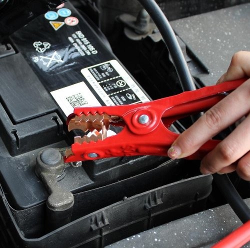 CARTMAN 4 Gauge 16 Feet Jumper Cables 300AMP Heavy Duty Booster Cable in Carry