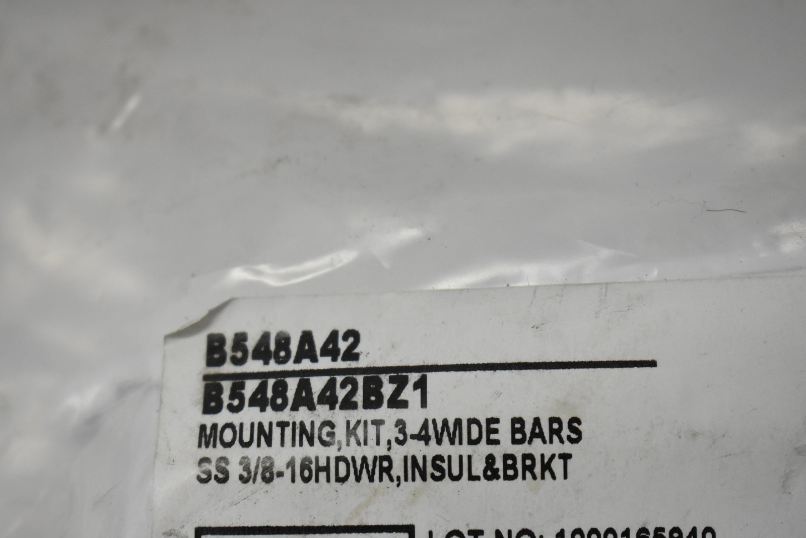 NVent ERICO B548A42BZ1 Mounting Kit 3-4 Wide Bars SS 3/8-16 Hardware Brkt
