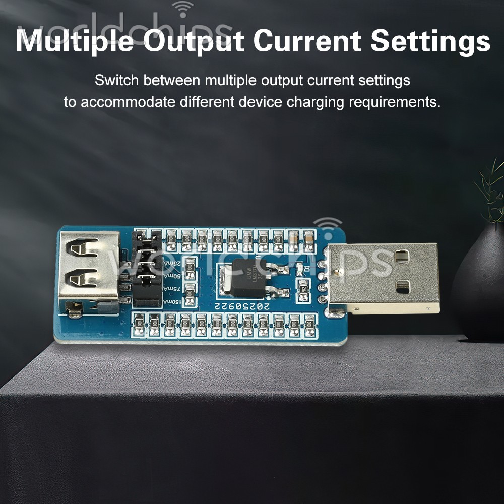5pc USB A Power Bank Virtual Load Anti-Shutdown Module Switchable Output Current