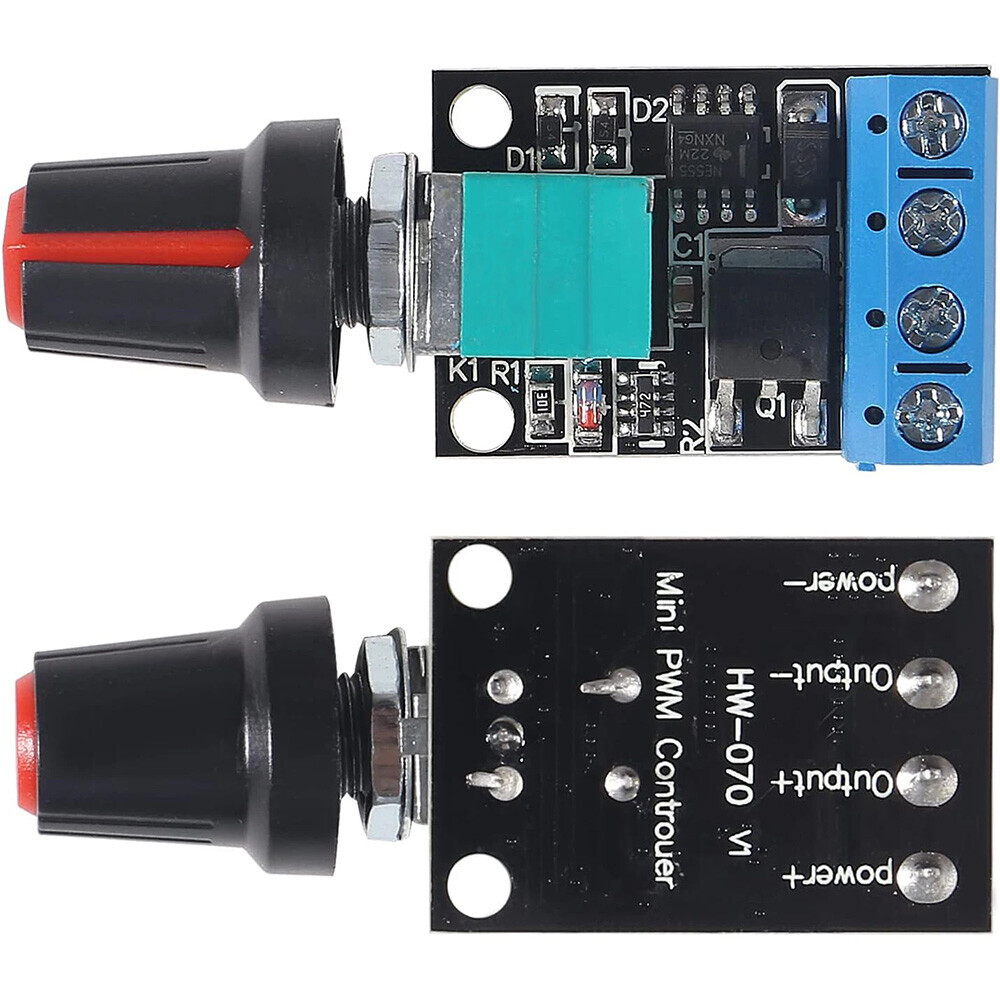 5X DC Motor Speed Controller PWM Adjustable 5V-12V 10A LED Brightness Regulator