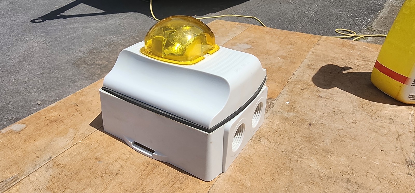 System Sensor SWK-P Amber Fire Alarm Horn Strobe 12/24V Selectable Candela