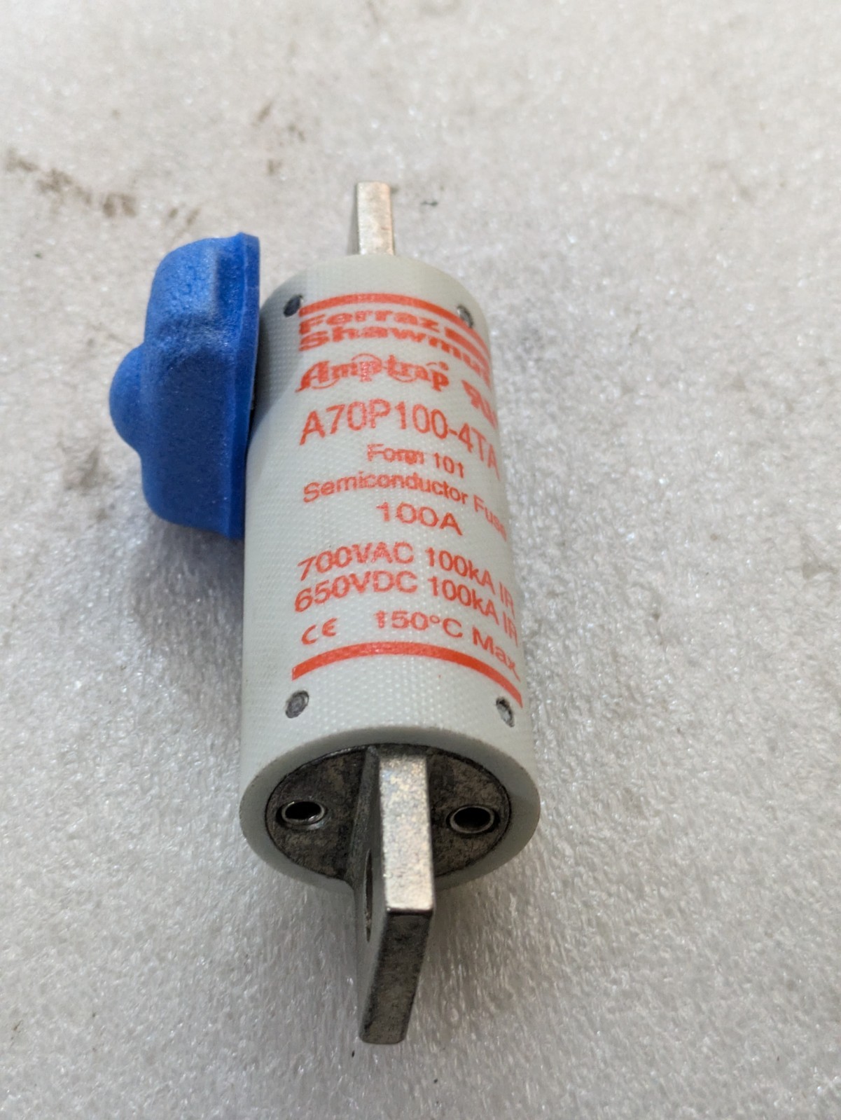 FERRAZ AND SHAWMUT A70P100-4TA FUSE 100A 700VAC 100KA 650VDC EACH