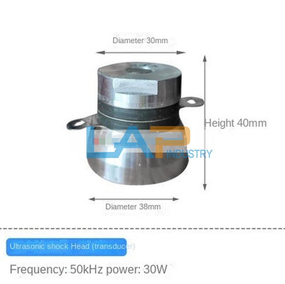 New Vibrating head cleaning machine vibrator of ultrasonic transducer 50KHz 30W