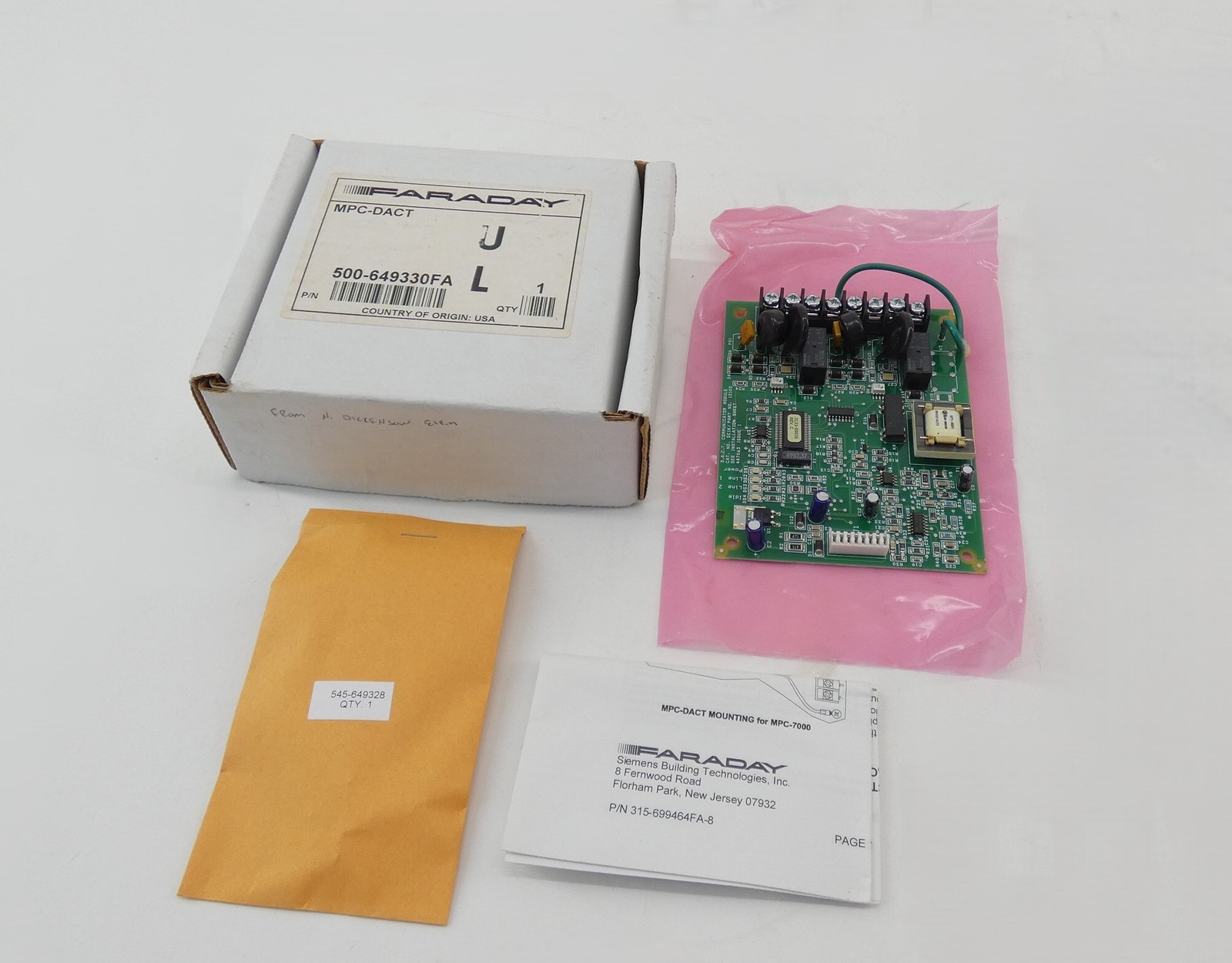 Faraday 500-649330FA MPC-DACT Optional Plug-In Dialer Board – NEW Surplus!