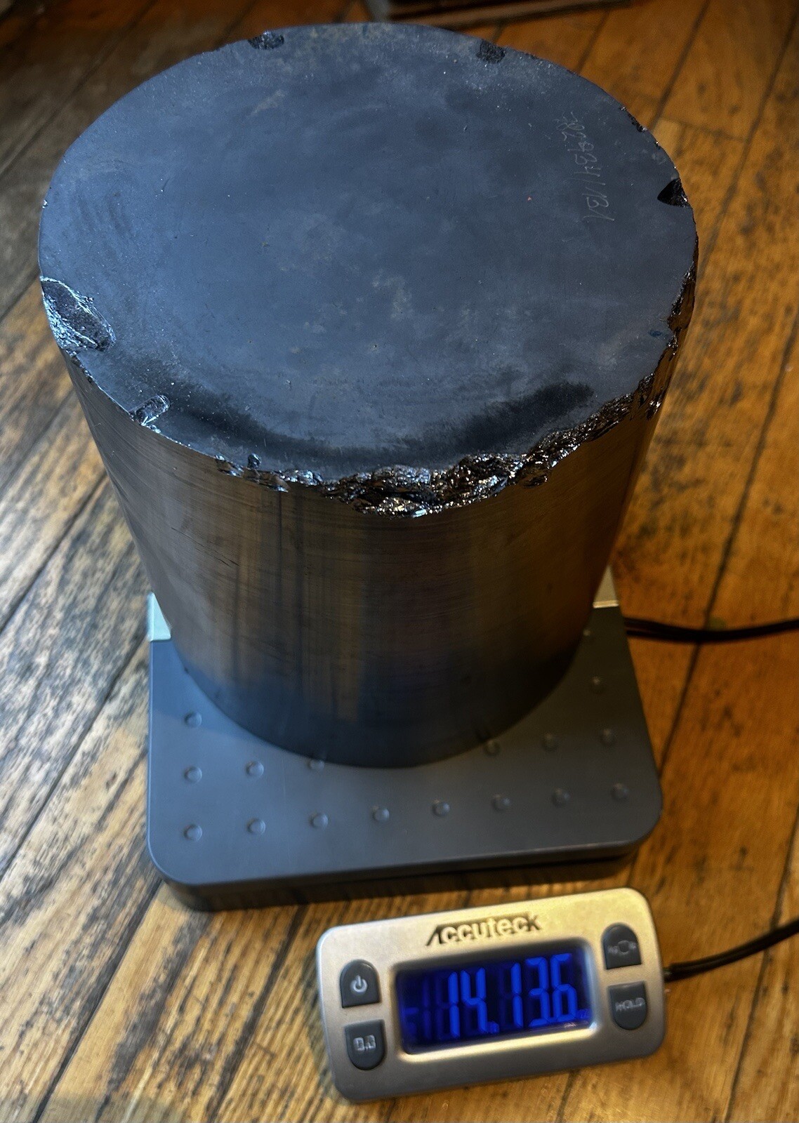 Silicon Si Crystal Ingot Wafer Material 14lbs 13oz. 6” tall x 6” diameter
