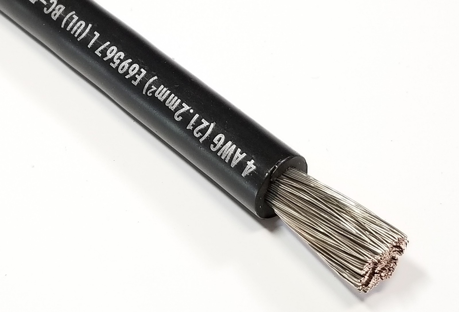 Battery Cable Marine Grade Tinned Copper 6, 4, 2 1 1/0 2/0 AWG PER Foot SGT