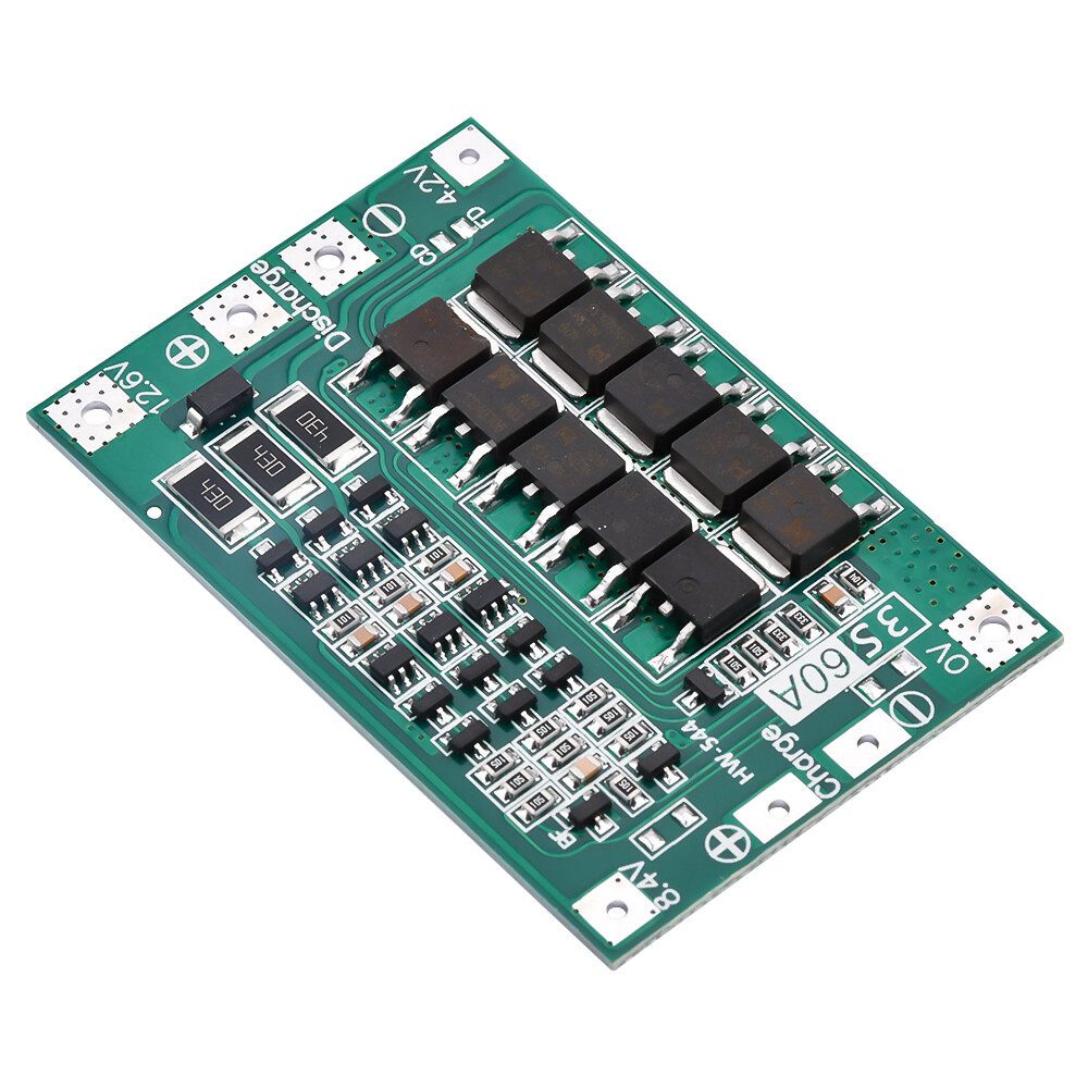 3S 13.6V 60A 18650 Li-ion Battery Charge PCB Protection Enhanced/Balanced Board