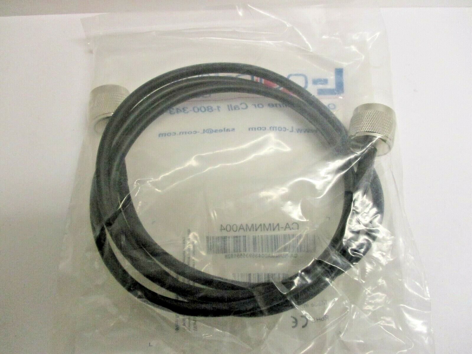 L-COM INC, CA-NMNMA004, PIGTAIL TYPE N-MALE TO N-MALE 4′ 195-SERIES