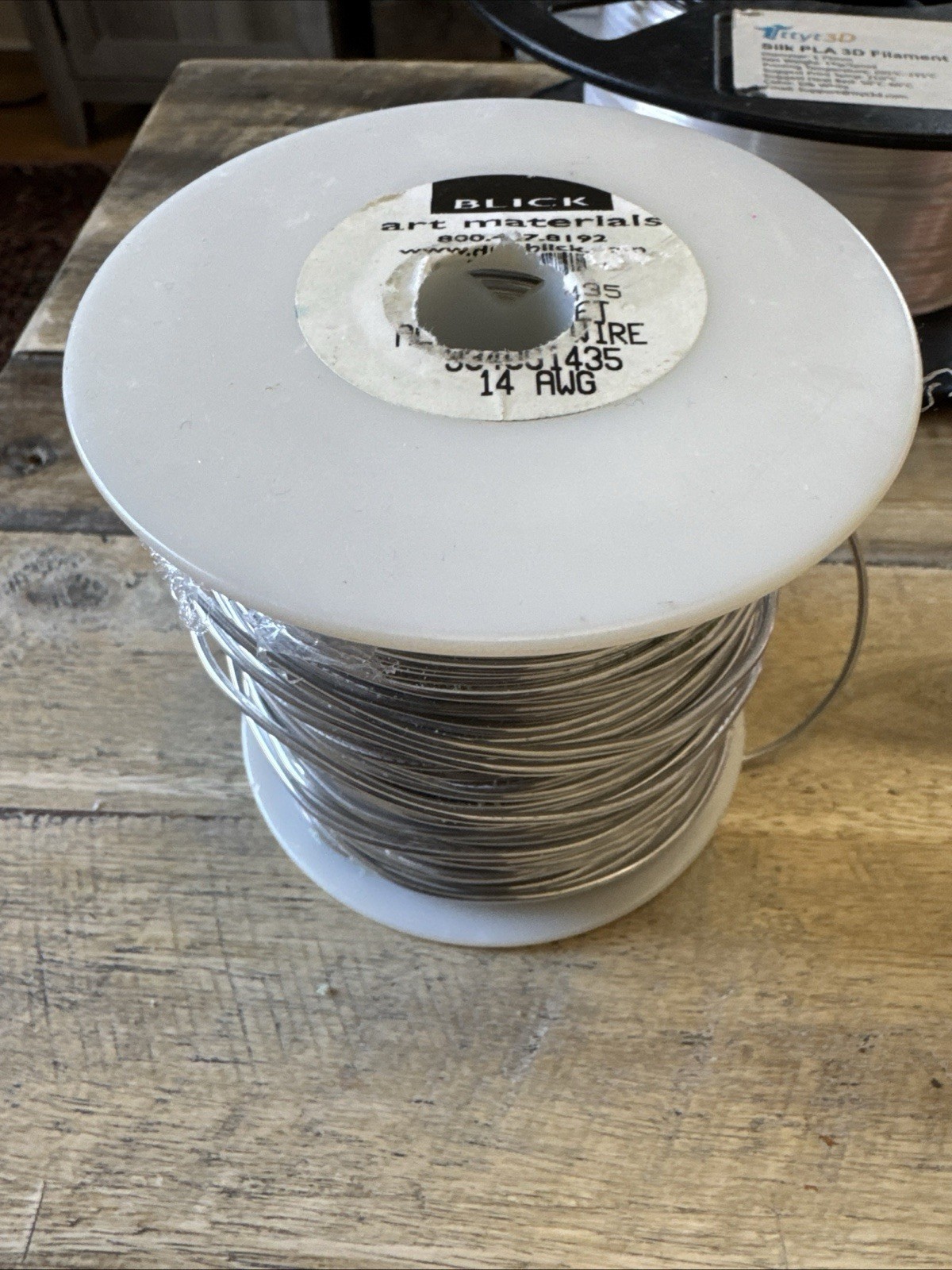 14 AWG Gauge Aluminum Wire Buss Wire 350′ Length Silver Brick NY