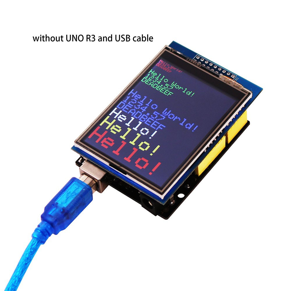 UNO R3 2.8 Inches TFT Touch Screen with SD Card Socket with Technical Data for A
