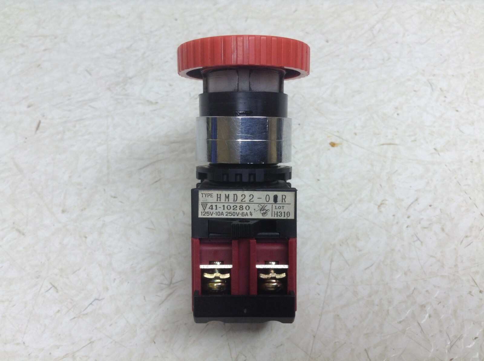 Maruyasu HMD22-01R Red Push Twist Button HMD2201R HMD22-O1R (TSC)
