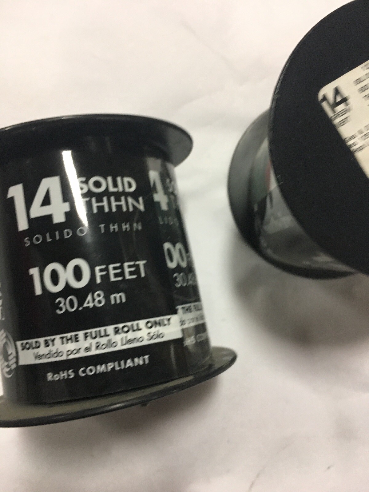 2 Southwire 14 awg Red Solid Copper Insulated Wire THHN THWN AWM 100 Feet 600 V