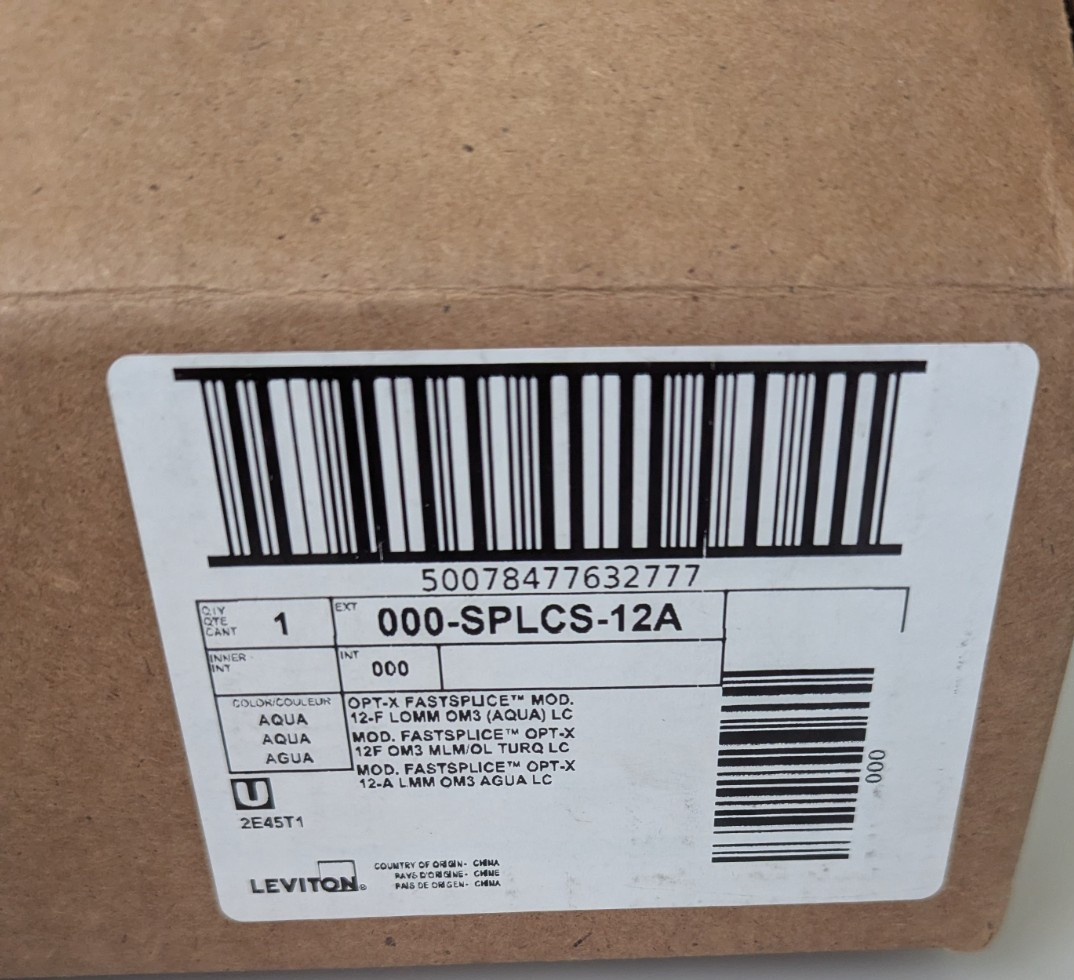 LEVITON SPLCS-12A / SPLCS12A (NEW OPEN BOX)