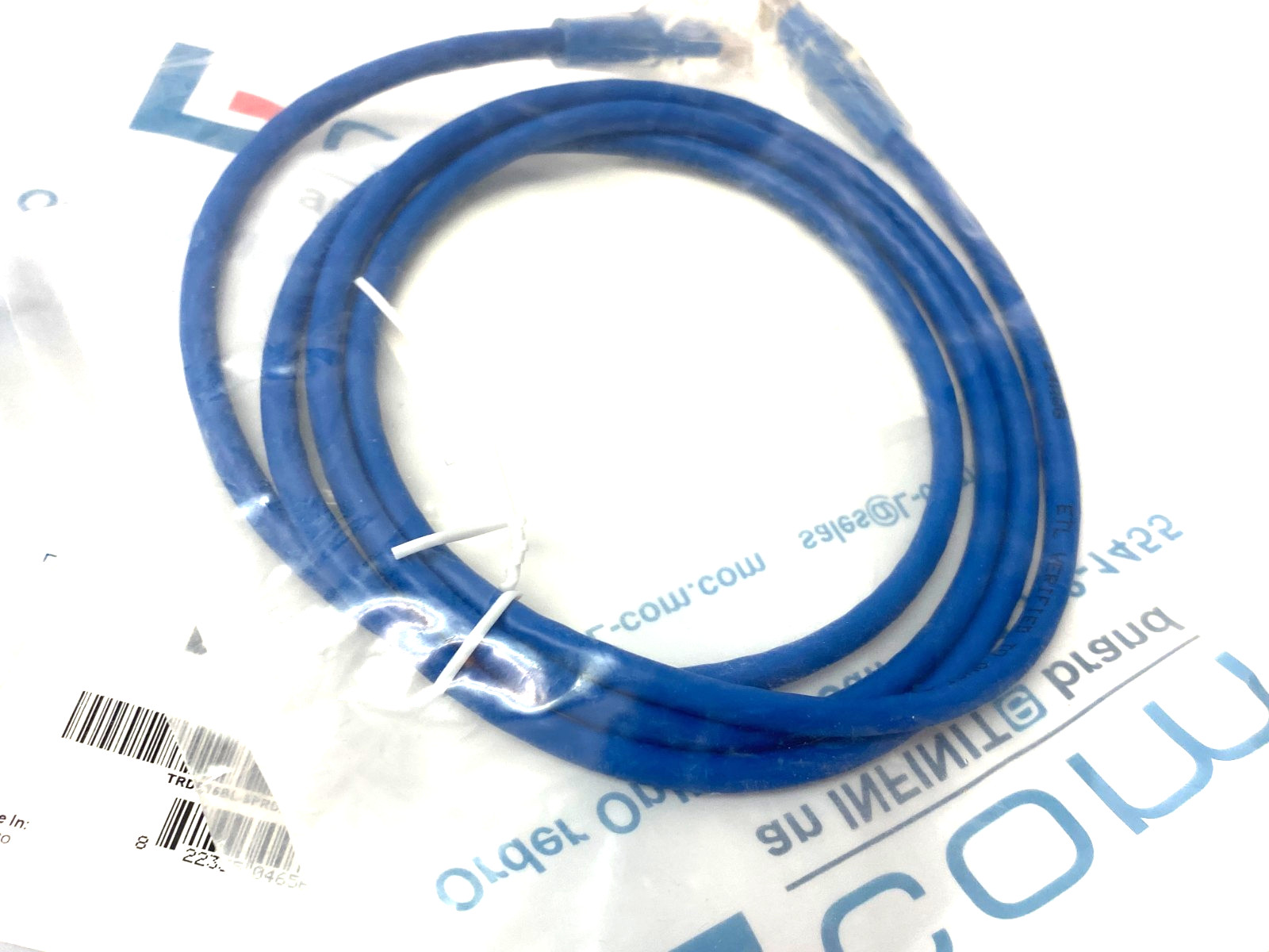 L-Com TRD815BL-5 Ethernet Patch Cord Cat5e Blue LOT OF 13