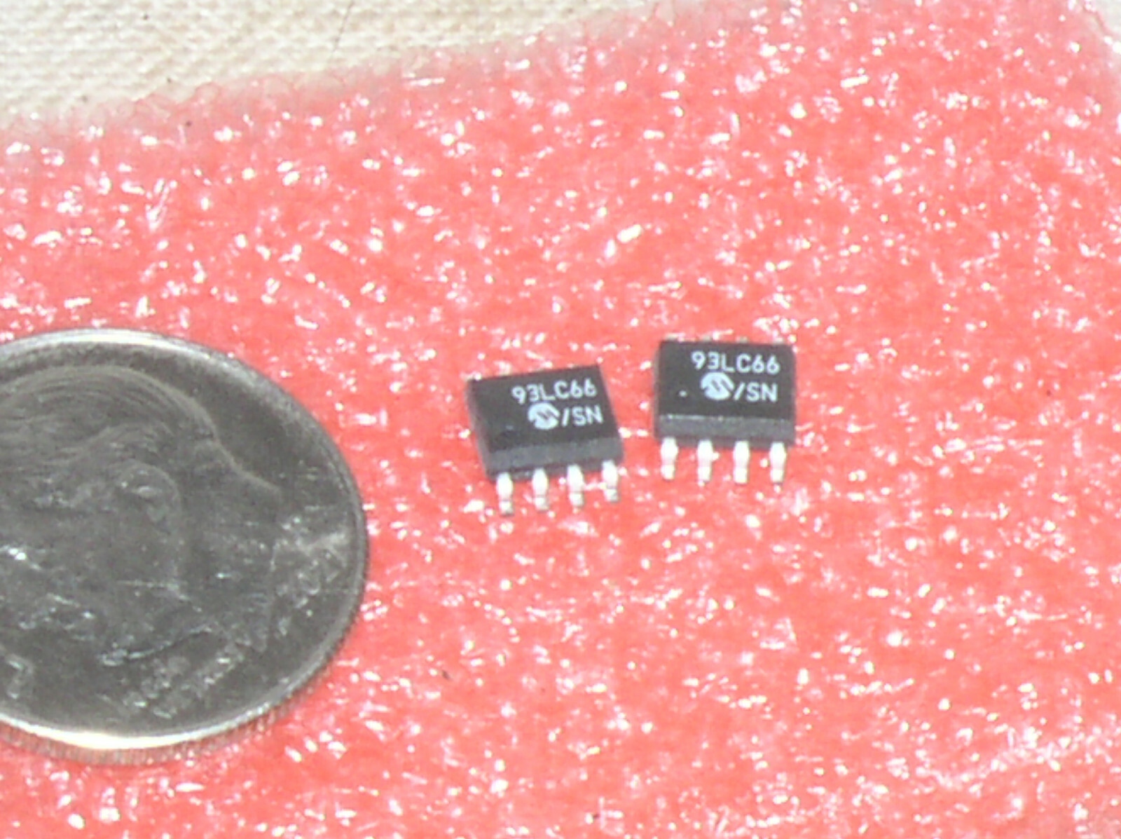 2 NEW MICROCHIP 93LC66 4K MICROWIRE N-SERIAL E EPROM IC SN 8-SOIC USA