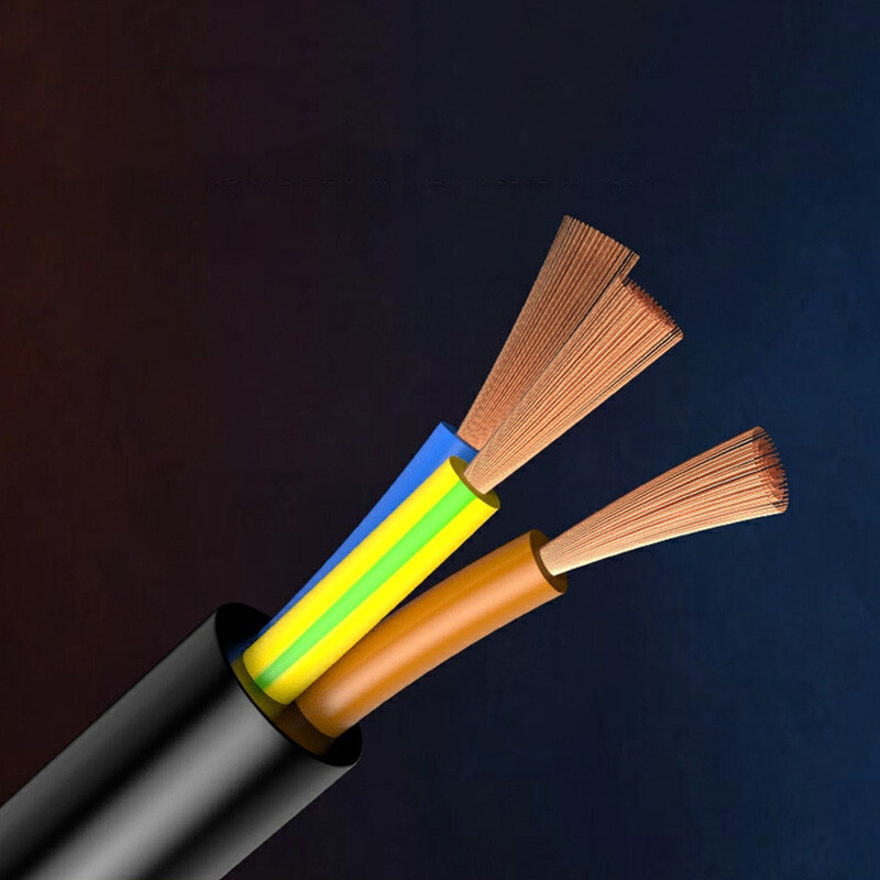 0.3/0.5/0.75/1/1.5~6mm² Flex Wire Copper 5 Core Electrical Cable PVC Insulation