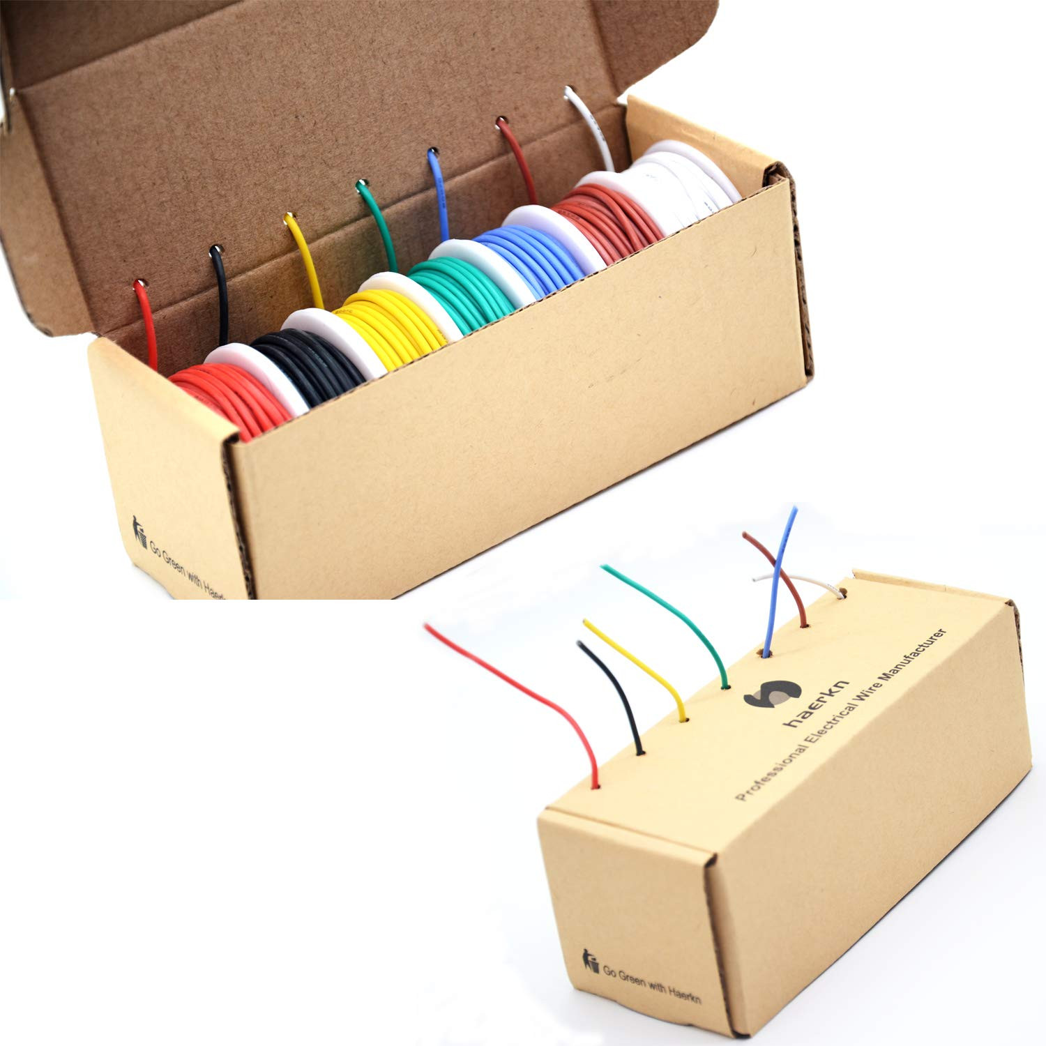 20Awg Silicone Electrical Wire Cable 7 Colors 20 Gauge Hookup Wires Kit