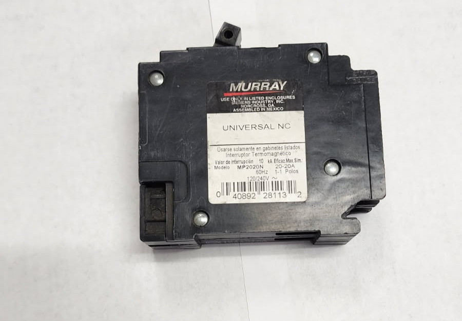 MURRAY MP2020 20/20 AMP TANDEM CIRCUIT BREAKER 1 POLE TYPE MP. -NEW OPEN BOX