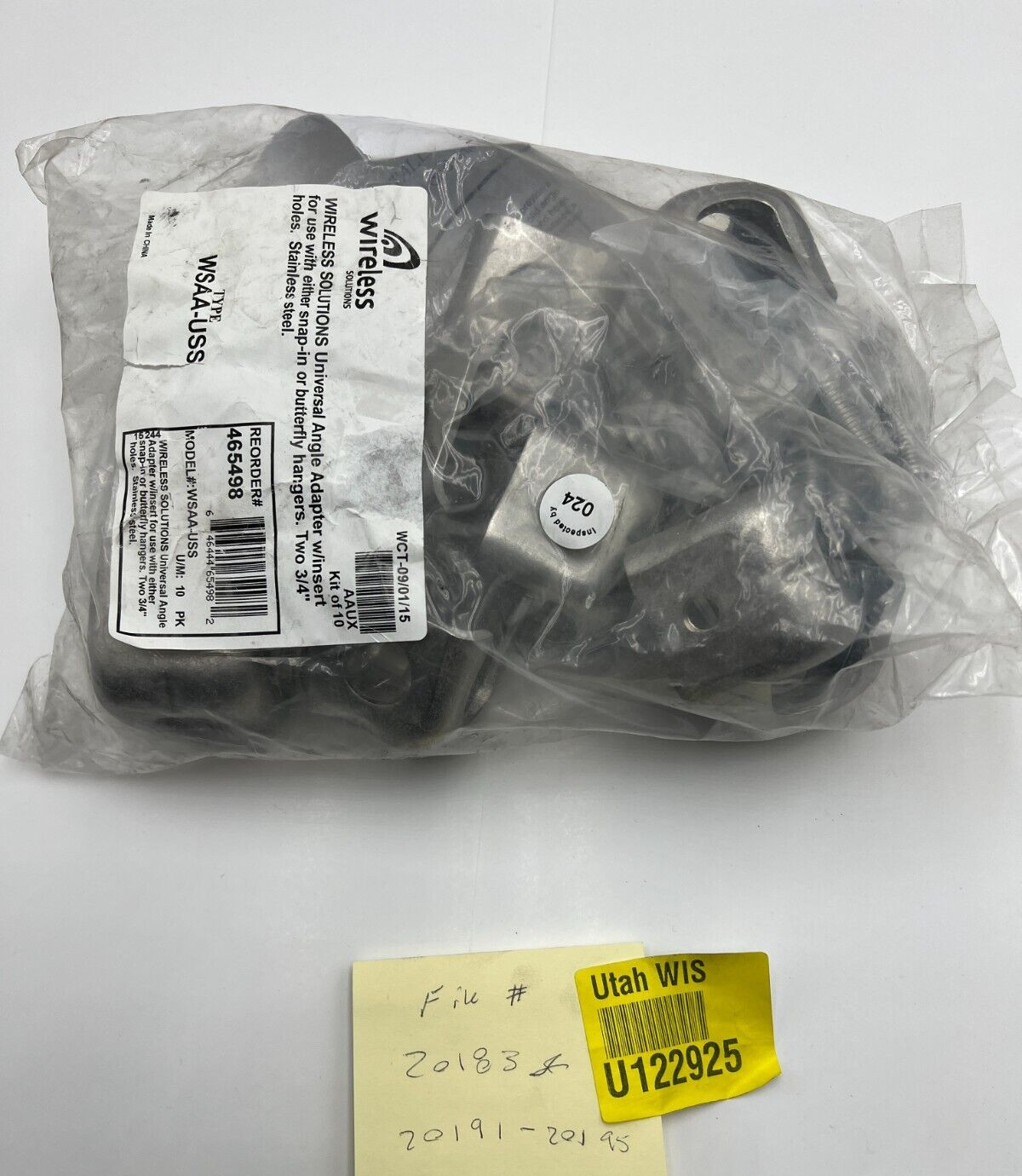 (Pack of 10) Wireless Solutions Universal Angle Adapters with Insert WSAA-USS