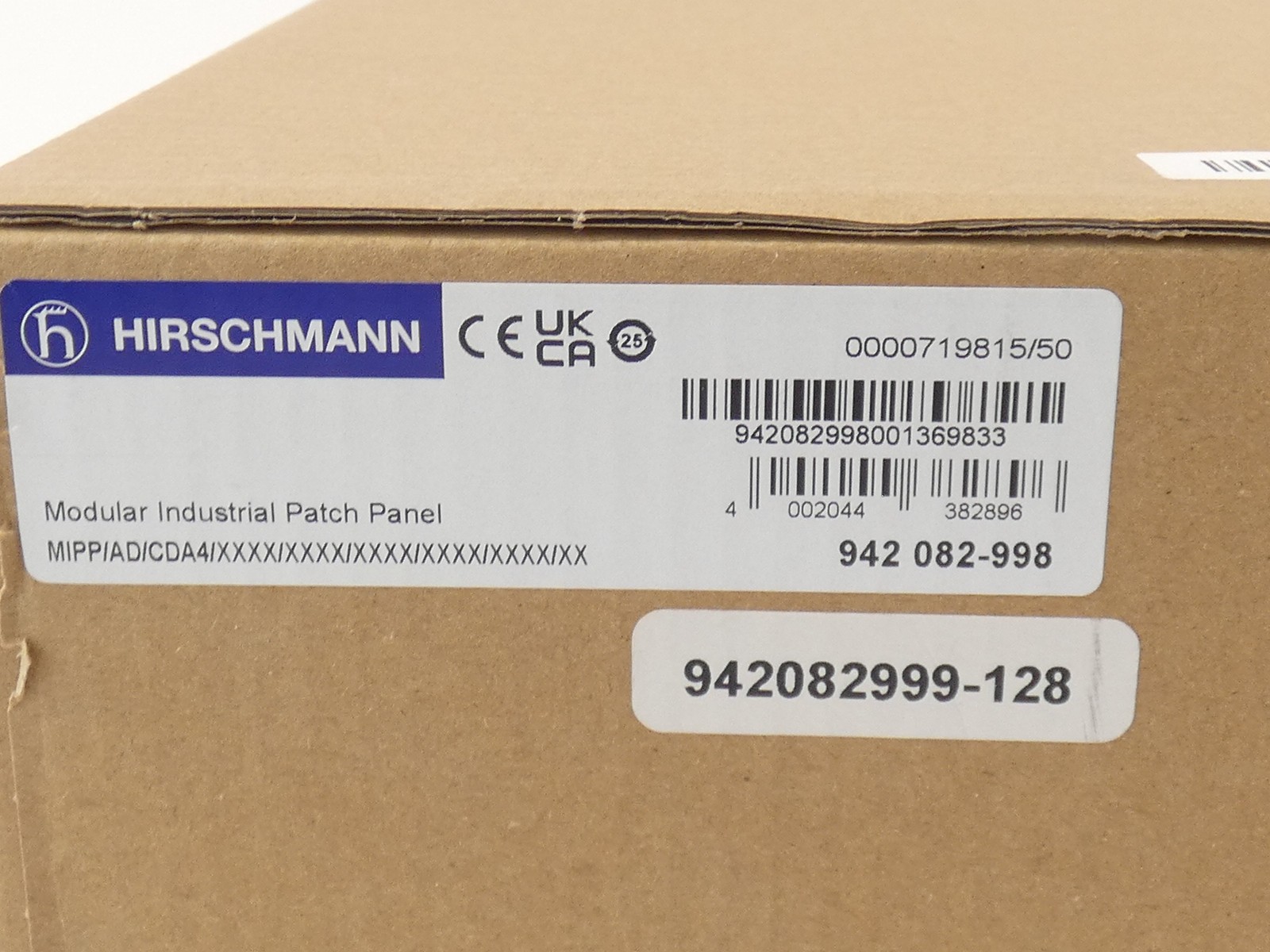 Belden Hirschmann MIPP/AD/CDA4 Patch Panel 942082999-128 – NEW Surplus!