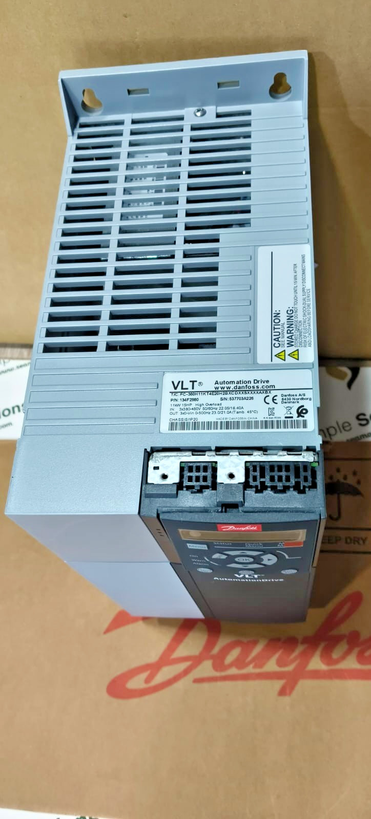 1PC-Danfoss 134F2980 Frequency converter VFD 11KW/15HP/380-480VAC- Brand New