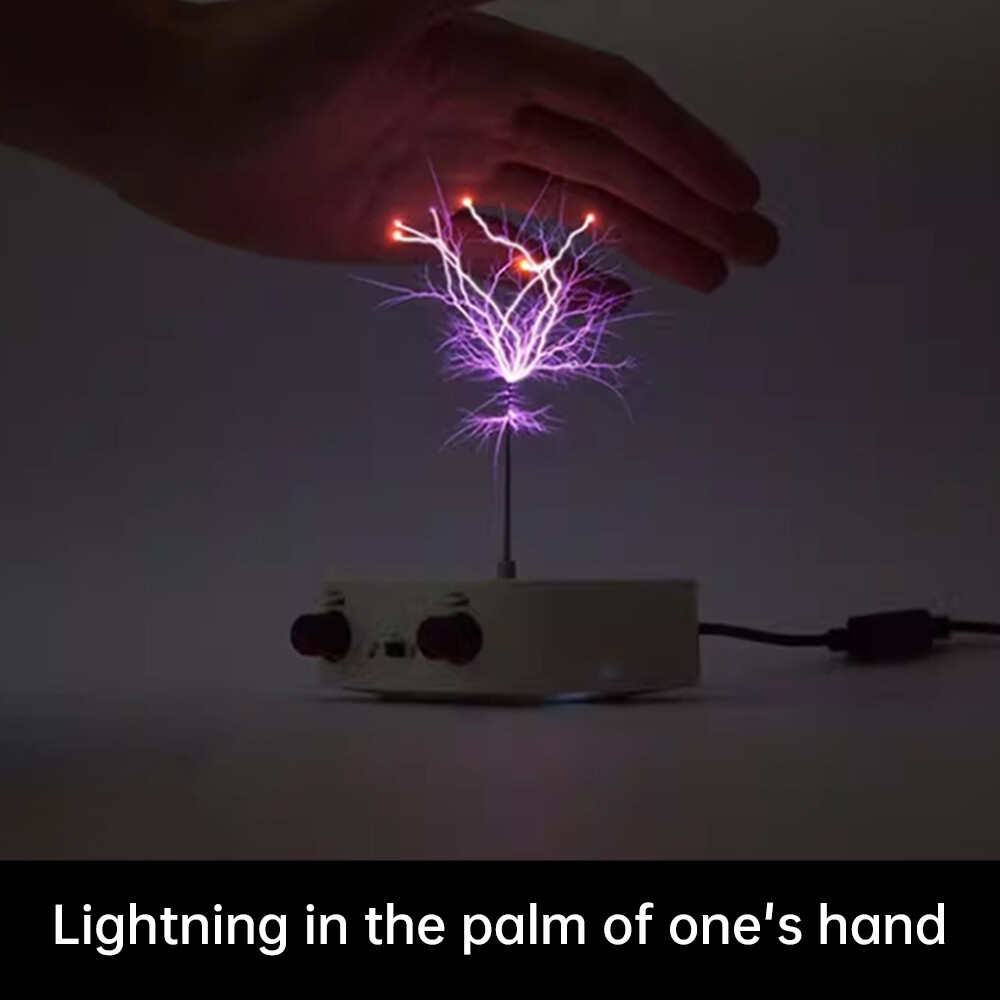 110-220V Bluetooth Music Tesla Coil Arc Generator Artificial Lightning Touchable