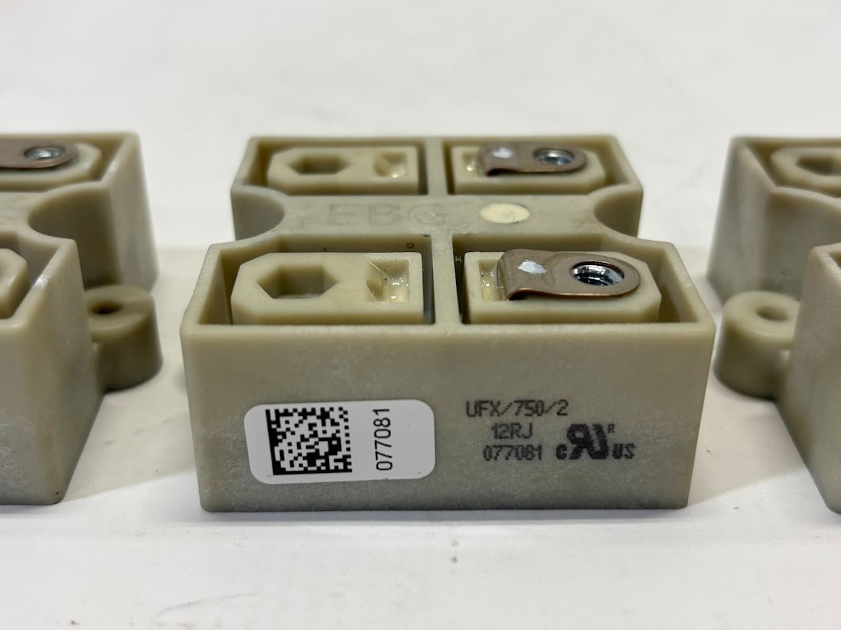 (LOT OF 3) EBG UFX-750/2 12RJ Ultra High Power Thick Film Resistor 750W 12 Ohm