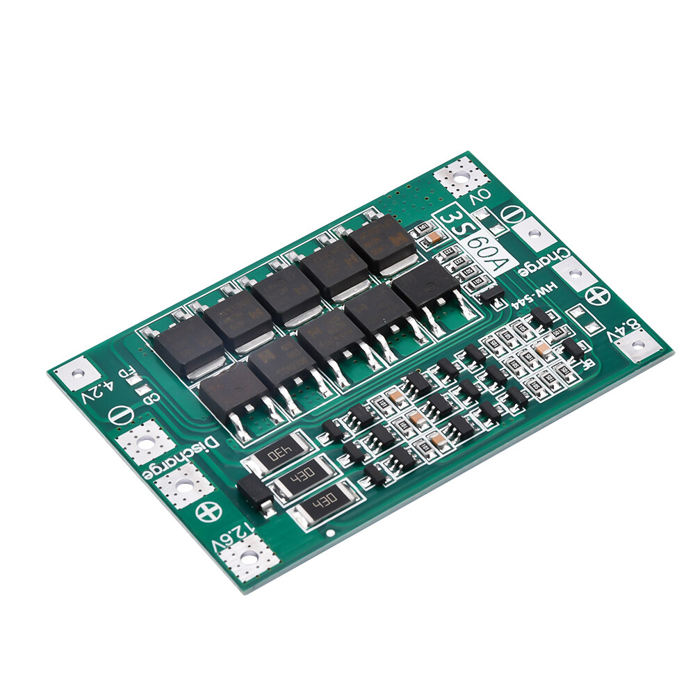 3S 13.6V 60A 18650 Li-ion Battery Charge PCB Protection Enhanced/Balanced Board