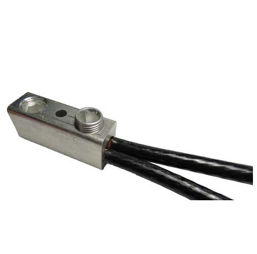 Hazlet 2 Screw Splicer/Reducer, Aluminum, 250 kcmil (4/0 AWG) – 6 Wire Range