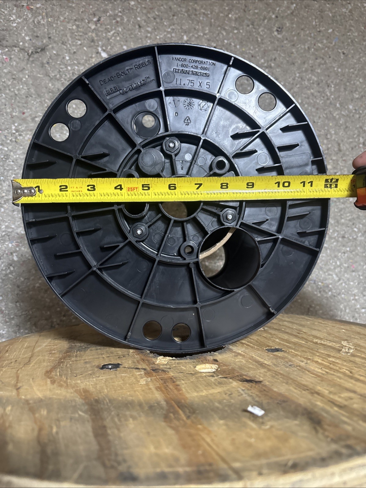 Plastic Flange Cardboard Core Wire Reel Spool Holds 500ft – 14 Guage