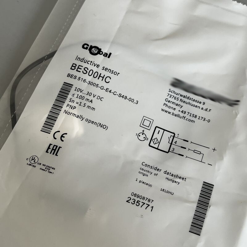 For BALLUFF BES00HC BES 516-3005-G-E4-C-S49-00.3 Proximity Switch Sensor PNP
