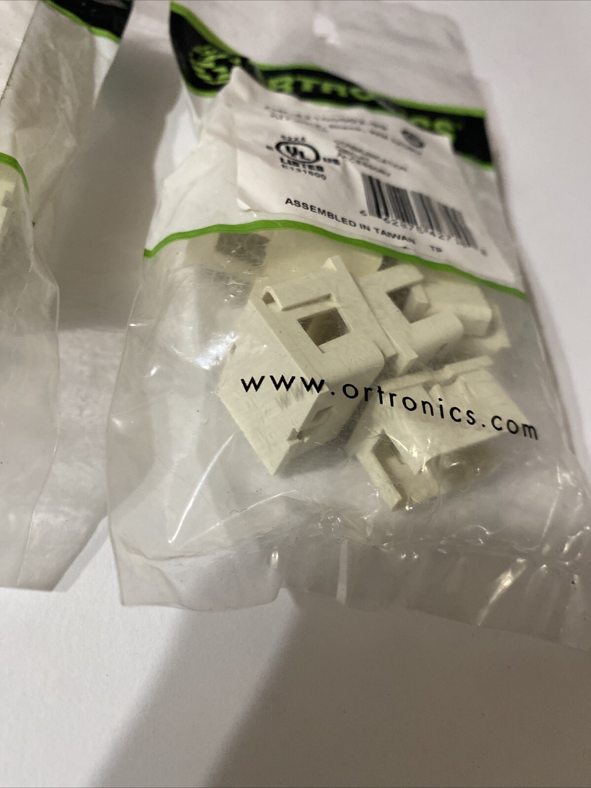 Ortronics OR-42100002-99 Tracjack Blank WM IVORY 20 Pieces (2 bags of 10)