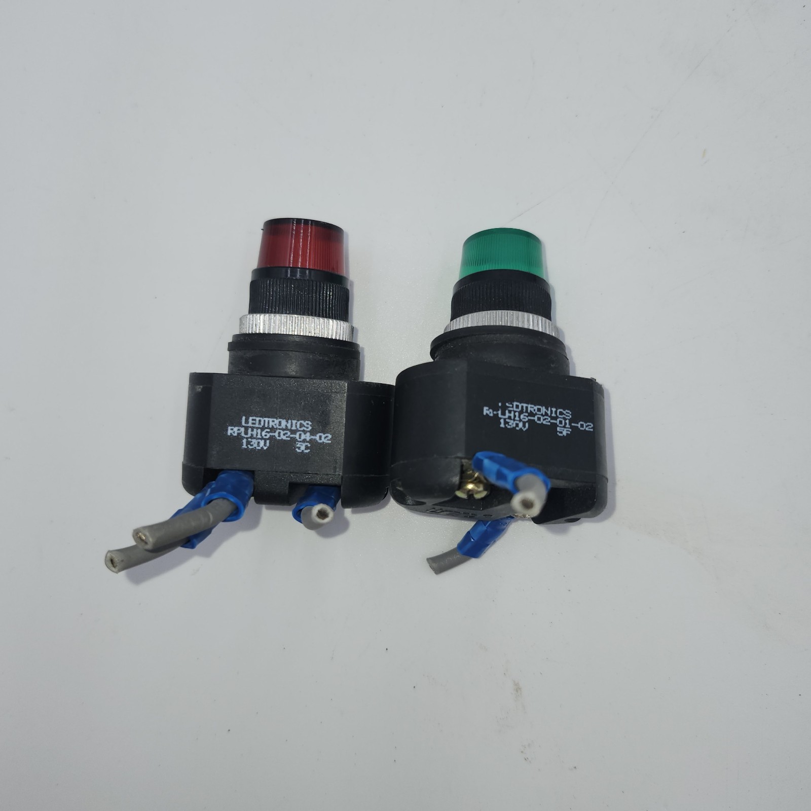 LEDTRONICS RPLH16-02 16MM LAMP 16mm Green & Red LED Panel Mount Indicator Light