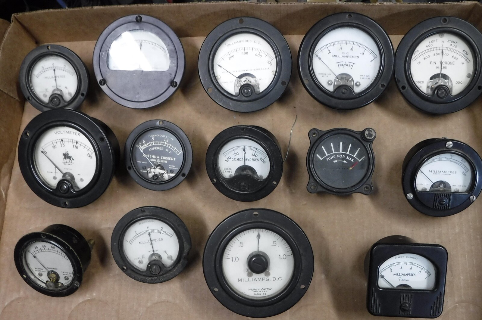 GENEROUS ASSORTMENT OF VINTAGE METERS FREE SHIPPING