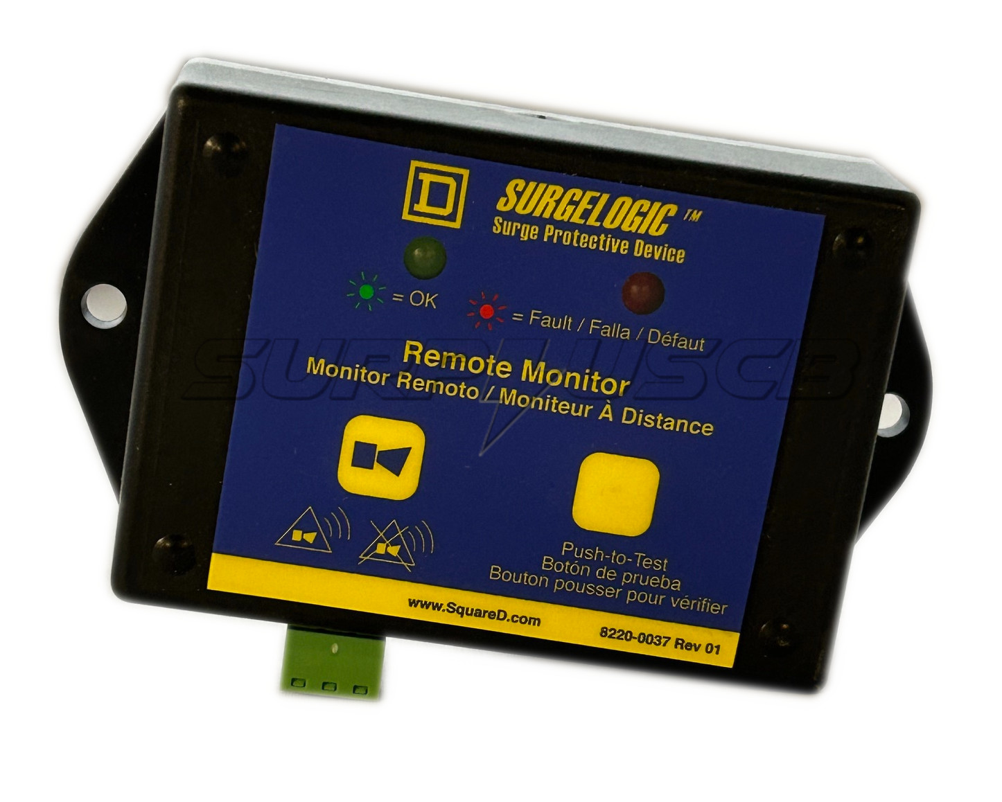 Square D TVS12RMU Surge Protection Device Accessory, Surgelogic, Monitor, Remote
