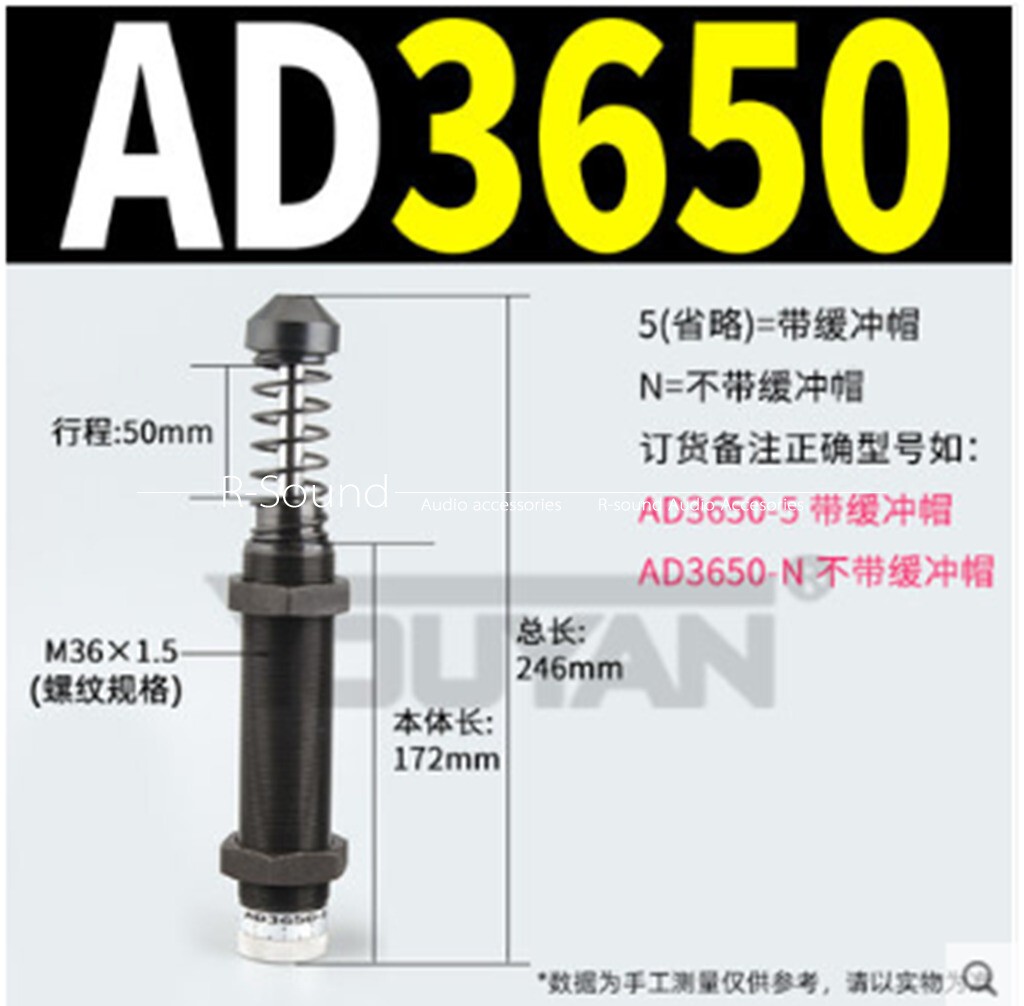 1pc Stroke Oil Pressure Hydraulic Shock Absorber Shock Absorber AD1410-2580-2725