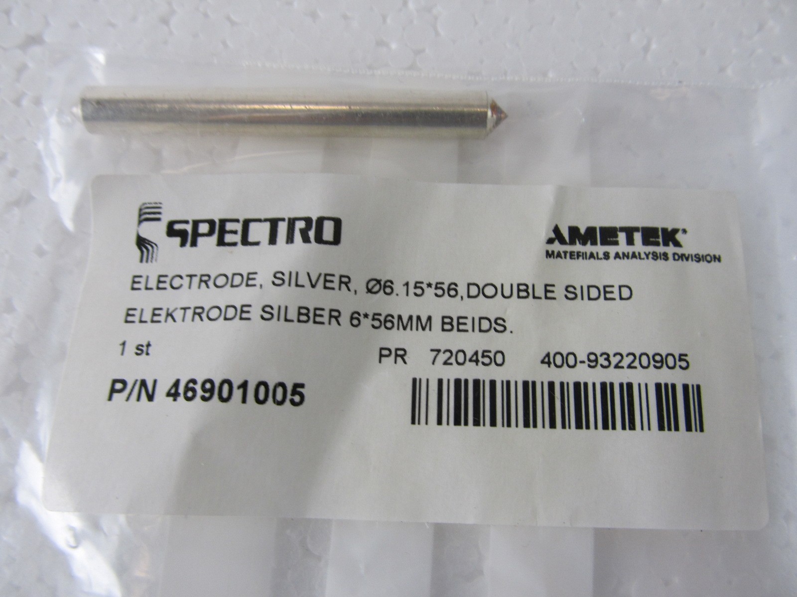 SPECTRO AMETEK Silver Electrode 46901005