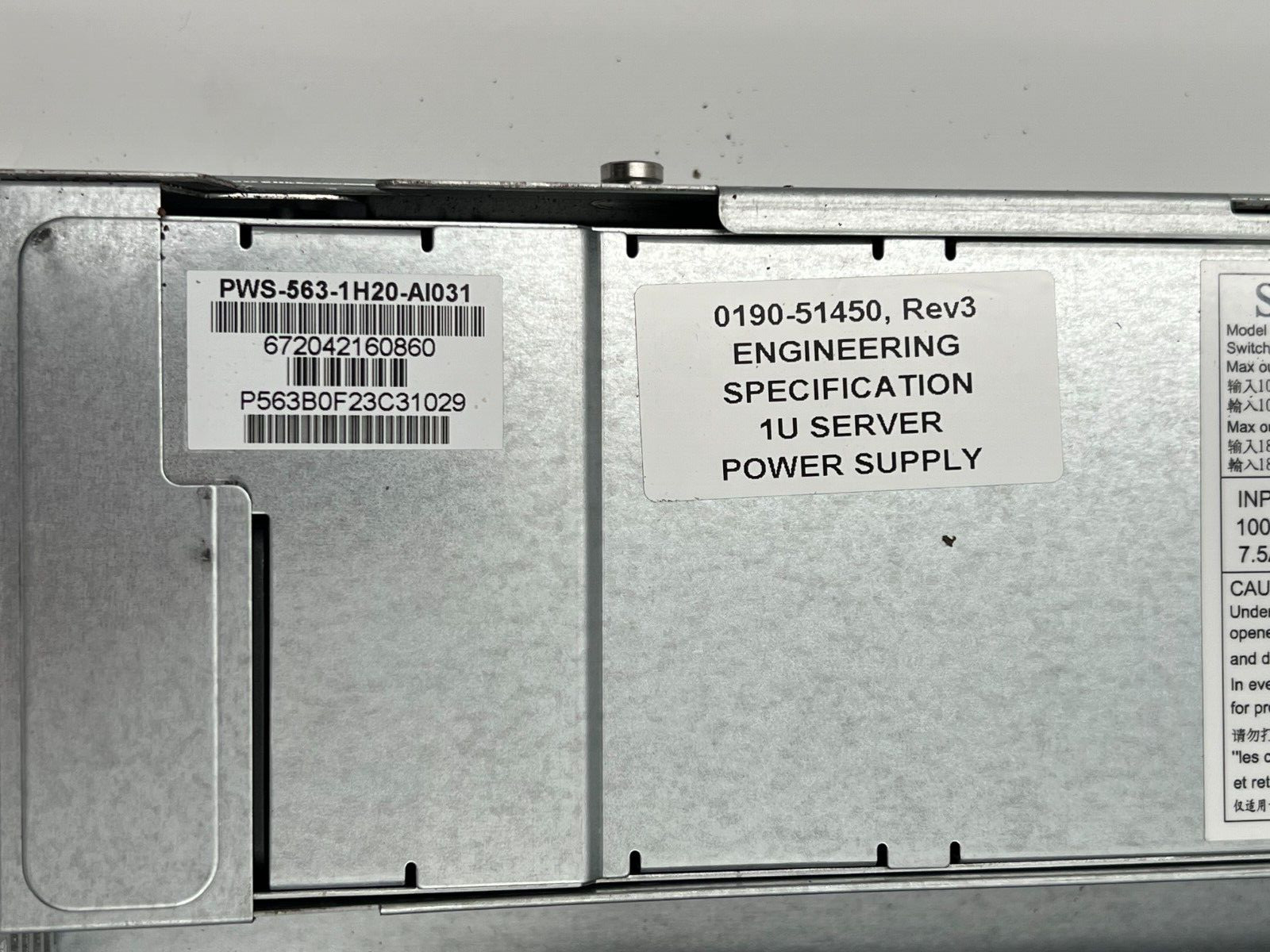 APPLIED MATERIALS 0090-08212 ASSEMBLY CGA SERVER SM 1U 2.33-8GB-500GB-HWR AMAT