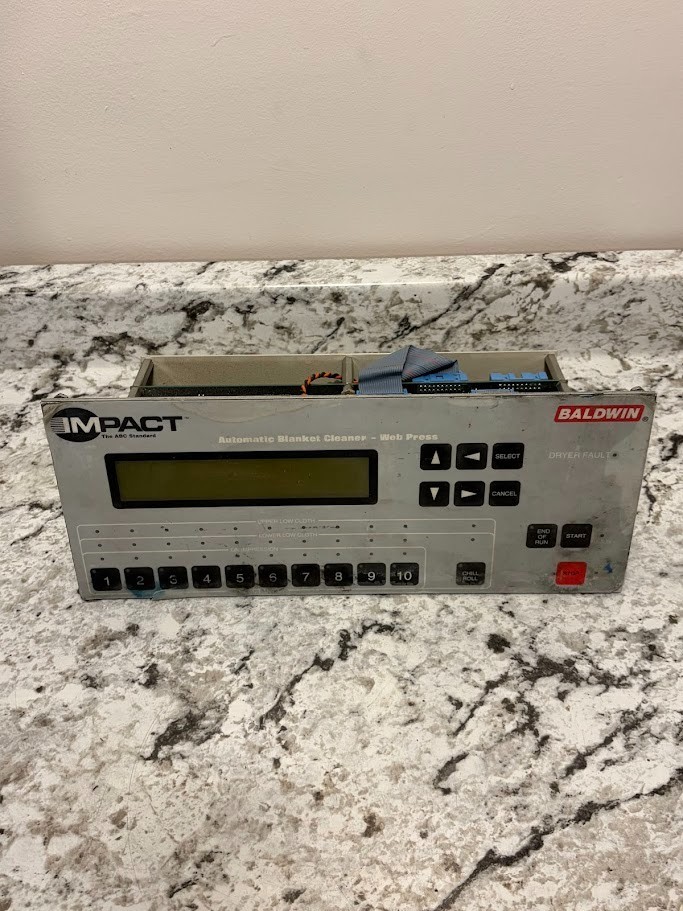 Used – IMPACT BALDWIN Automatic Blanket Cleaner Web Press Controller With Displa