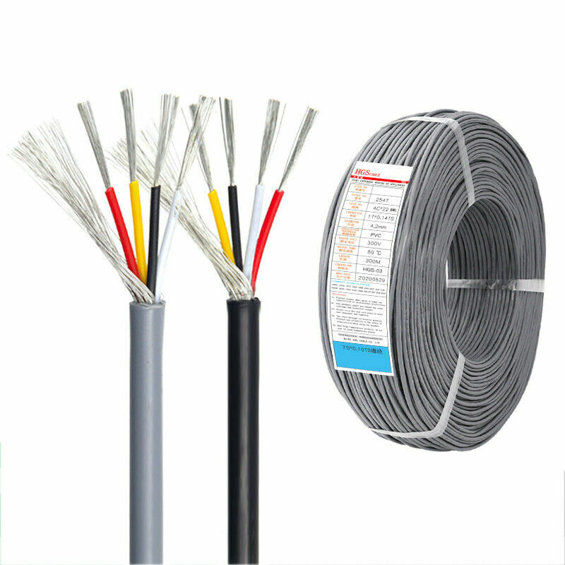 24-28AWG Flexible 2/3/4 Multicore Cable Shielded Wire Audio Signal Auto Data Car